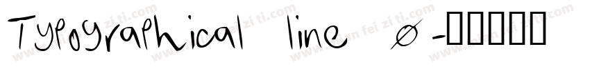 Typographical line_0字体转换